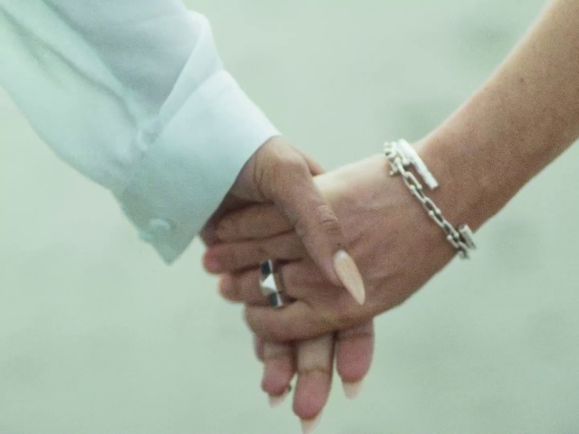 Video Reference: Hand, Body jewelry, Sleeve, Gesture, Finger, Thumb, Street fashion, Nail, Wrist, Material property