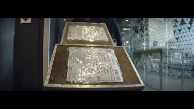 Video Reference: Rectangle, Font, Automotive lighting, Building, Glass, Space, Transparent material, Symmetry, Metal, Darkness