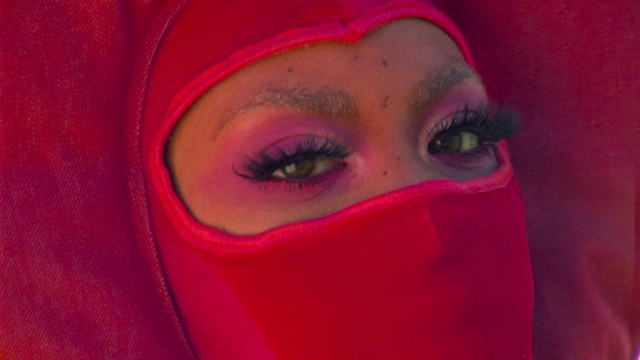 Video Reference: Nose, Head, Lip, Eyebrow, Eyelash, Neck, Human body, Beard, Purple, Cap