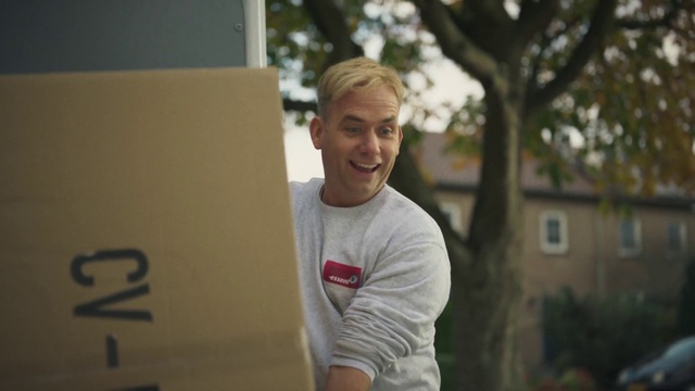 Video Reference: Window, Plant, Smile, Tree, T-shirt, Audio equipment, Grass, Wood, Fun, Happy