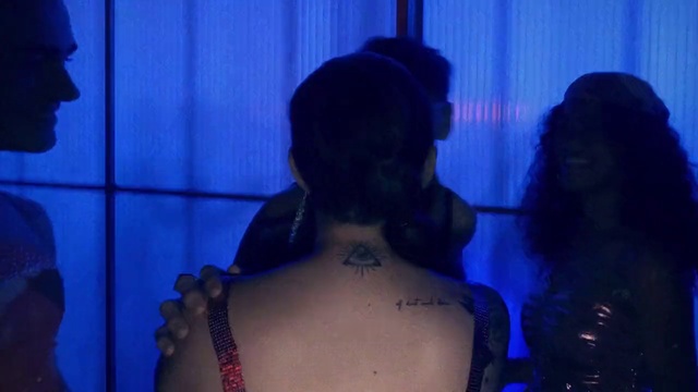 Video Reference: Blue, Purple, Entertainment, Black hair, Musician, Performing arts, Electric blue, Performance art, Event, Barechested