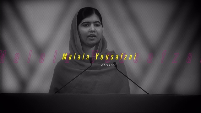 Video Reference: Outerwear, Eye, Facial expression, Flash photography, Font, Darkness, Monochrome photography, Spokesperson, Event, Monochrome