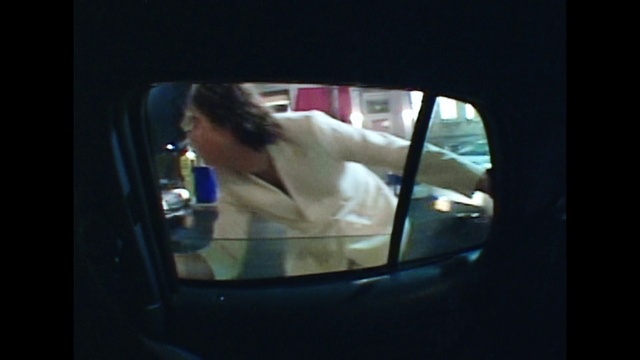 Video Reference: Automotive mirror, Automotive lighting, Window, Dress, Vehicle door, Automotive exterior, Automotive design, Rear-view mirror, Flash photography, Head restraint