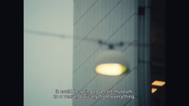 Video Reference: Rectangle, Gas, Tints and shades, Font, Circle, Ceiling, Fixture, Glass, Symmetry, Room