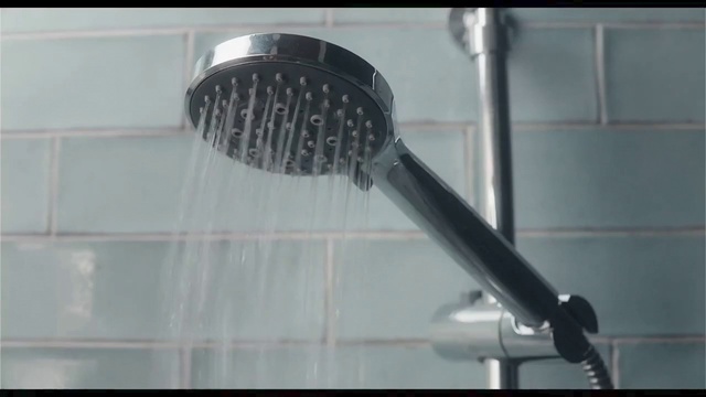 Video Reference: Plumbing fixture, Shower head, Bathroom, Plumbing, Microphone stand, Audio equipment, Composite material, Shower, Mesh, Cleanliness