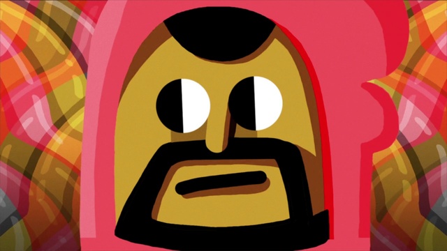 Video Reference: Gesture, Font, Art, Happy, Eyelash, Pattern, Painting, Fictional character, Illustration, Graphics