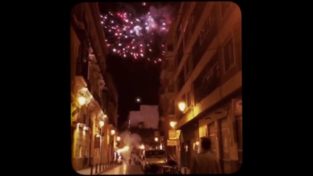 Video Reference: Window, Light, Automotive lighting, Fireworks, Street light, Building, Lighting, Electricity, Tints and shades, Road surface