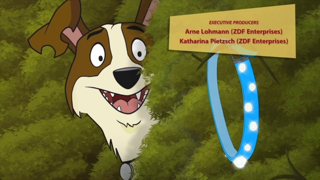 Video Reference: Dog, Smile, Cartoon, Jaw, Happy, Organism, Gesture, Carnivore, Art, Grass