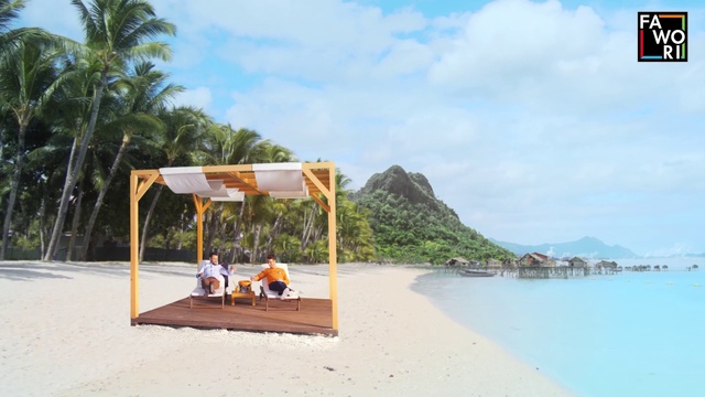 Video Reference: Cloud, Water, Sky, Plant, Tree, Beach, People on beach, Shade, Travel, Outdoor furniture