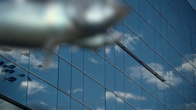 Video Reference: Cloud, Sky, Building, Atmosphere, Skyscraper, Daytime, Window, Azure, Water, Mesh
