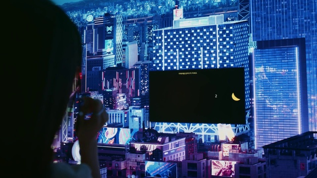 Video Reference: Purple, Blue, Building, Entertainment, Performing arts, Electricity, Music, Display device, Visual effect lighting, Magenta