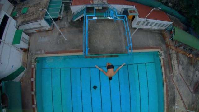 Video Reference: Blue, Azure, Wood, Wall, Door, Aqua, Gas, Electric blue, Fixture, Facade