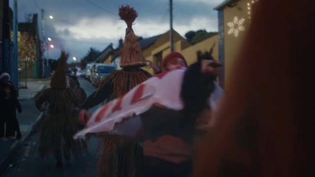 Video Reference: Sky, Cloud, Crowd, Event, Fun, Pole, Flag, Tree, Tradition, Landscape
