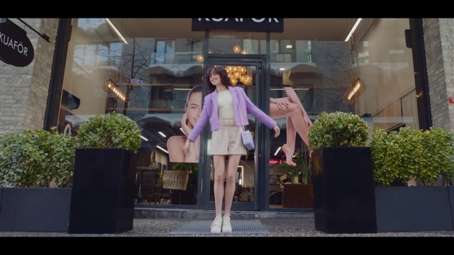 Video Reference: Plant, Dress, Street fashion, Display case, Fashion design, Leisure, Thigh, Event, Entertainment, Formal wear