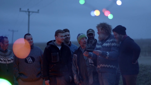 Video Reference: Outerwear, Standing, Sky, Fun, Hat, Jacket, Entertainment, Crowd, Event, Leisure