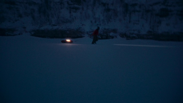 Video Reference: Snow, Slope, Terrain, Glacial landform, Ice cap, Freezing, Landscape, Recreation, Electric blue, Event