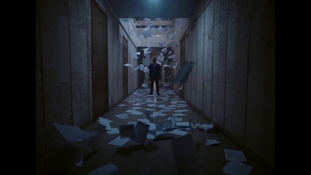 Video Reference: Art, Flooring, Tints and shades, Symmetry, Darkness, Hall, Event, Fictional character, Room, Tree
