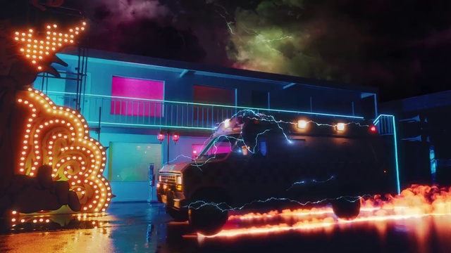Video Reference: Wheel, Tire, Vehicle, Automotive lighting, Light, Window, Automotive design, Motor vehicle, Electricity, Purple