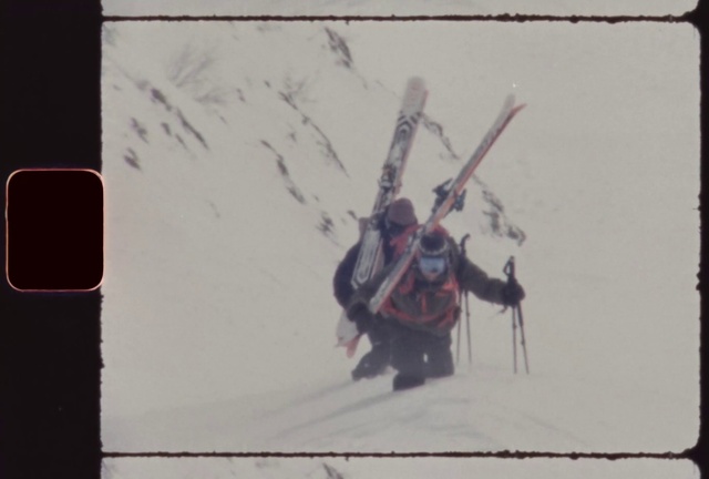 Video Reference: Slope, Font, Art, Rectangle, Snow, Winter sport, Recreation, Painting, Visual arts, Tree