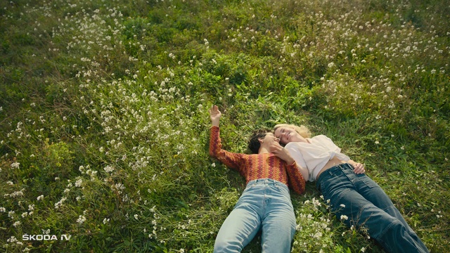 Video Reference: Jeans, Plant, Flower, People in nature, Leg, Happy, Gesture, Grass, Grassland, Groundcover