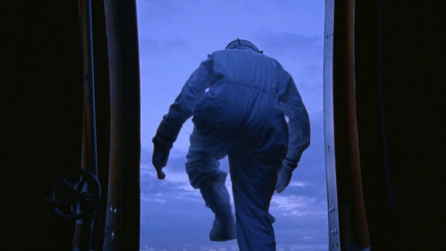 Video Reference: Purple, Sleeve, Workwear, Jacket, Electric blue, Magenta, Fun, Personal protective equipment, Visual arts, Sky