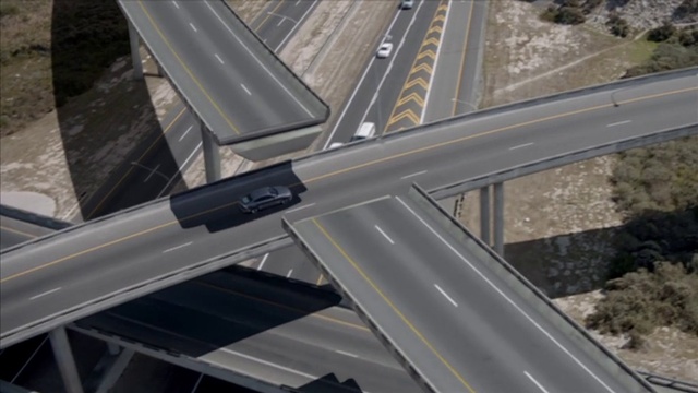 Video Reference: Infrastructure, Motor vehicle, Line, Road surface, Window, Automotive exterior, Urban design, Composite material, Road, Landscape