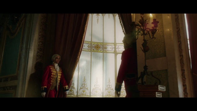 Video Reference: Curtain, Textile, Temple, Interior design, Tints and shades, Fashion design, Event, Magenta, Window treatment, Formal wear