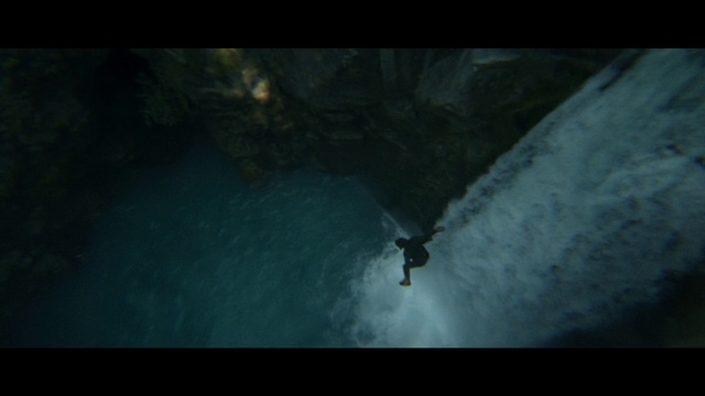 Video Reference: Water, Sky, Wing, Recreation, Flash photography, Midnight, Electric blue, Extreme sport, Darkness, Adventure