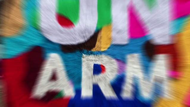 Video Reference: Art, Font, Tints and shades, Pattern, Electric blue, Event, Symmetry, Visual arts, Magenta, Design