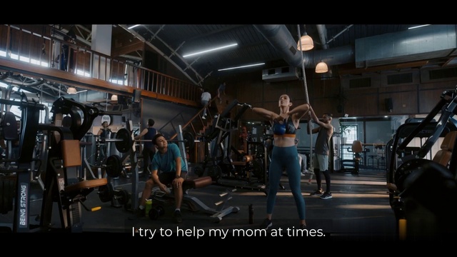 Video Reference: Barbell, Flash photography, Gym, Exercise, Entertainment, Exercise equipment, Weight training, Performing arts, Chest, Event