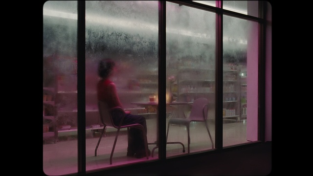 Video Reference: Window, Fixture, Building, Interior design, Shade, Tints and shades, Glass, Art, Vehicle door, Rectangle