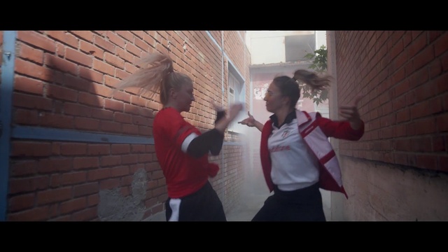 Video Reference: Shirt, Flash photography, Window, Standing, Happy, Gesture, Plant, T-shirt, Tints and shades, Magenta