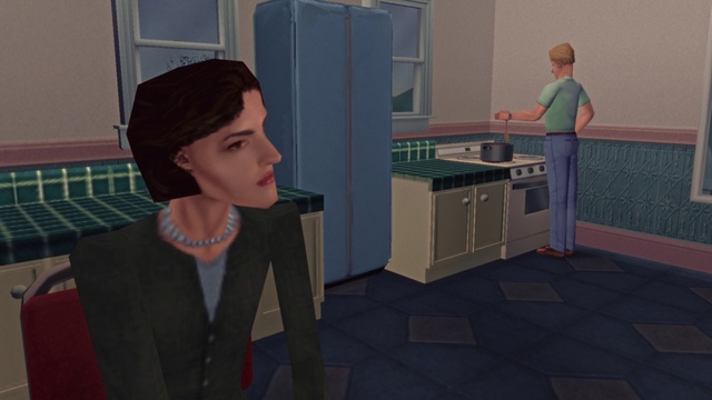 Video Reference: Cabinetry, Cartoon, Drawer, Flooring, Fun, Screenshot, Chest of drawers, Fashion design, Games, Formal wear