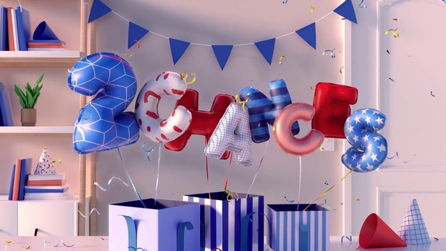 Video Reference: Blue, Product, World, Azure, Decoration, Architecture, Interior design, Font, Balloon, Pink