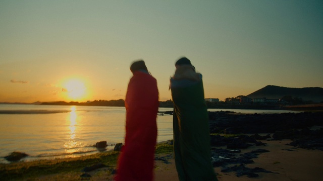 Video Reference: Water, Sky, Afterglow, Dusk, Lake, Gesture, Beach, Sunset, Sunrise, Landscape