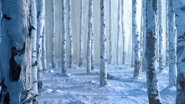 Video Reference: Sky, Branch, Natural landscape, Wood, Snow, Tree, Icicle, Twig, Trunk, Freezing