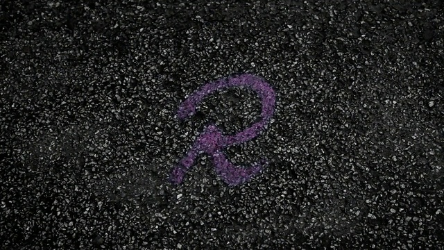 Video Reference: Road surface, Purple, Asphalt, Tar, Violet, Font, Circle, Electric blue, Magenta, Concrete