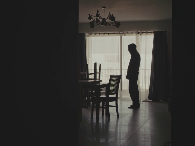 Video Reference: Table, Window, Flash photography, Curtain, Wood, Door, Chair, Black-and-white, Tints and shades, Monochrome photography