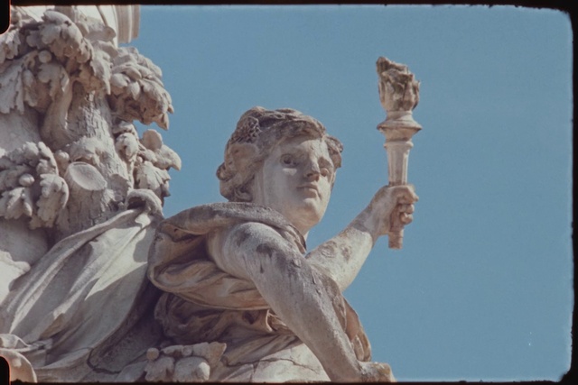 Video Reference: Sky, Sculpture, Statue, Art, Artifact, Monument, Classical sculpture, Visual arts, Facade, Relief