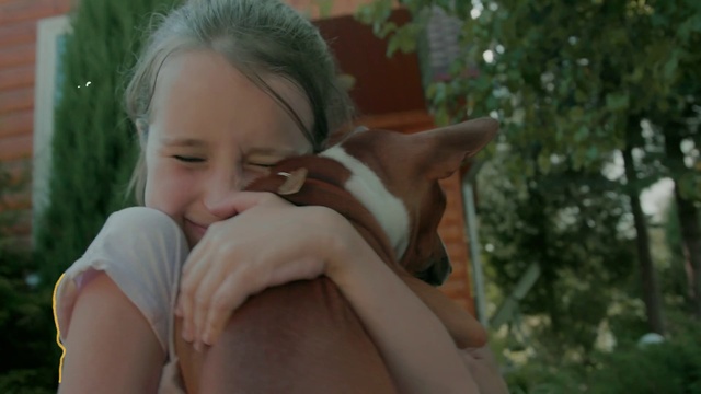 Video Reference: Skin, Dog, Shoulder, Eye, Leg, Dog breed, People in nature, Ear, Neck, Human body