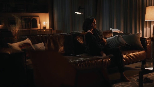 Video Reference: Couch, Comfort, Flash photography, Entertainment, Curtain, Lamp, Living room, Wood, studio couch, Pillow