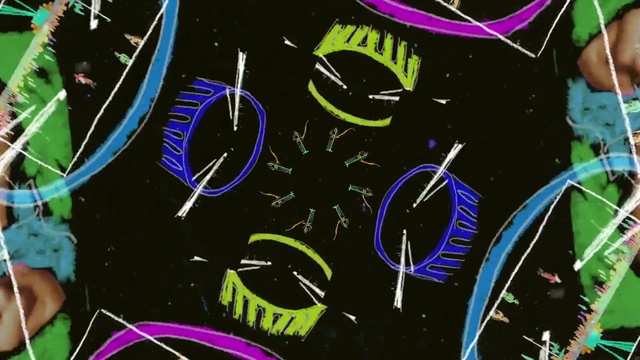 Video Reference: Organism, Font, Art, Grass, Circle, Pattern, Electric blue, Space, Graffiti, Graphics