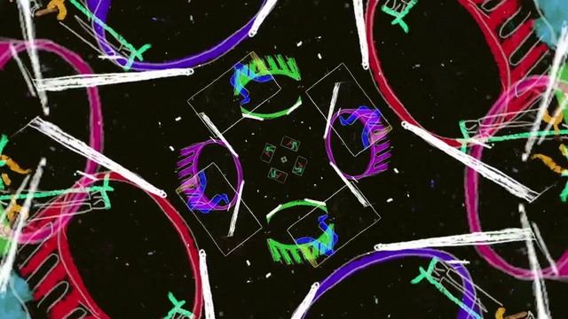 Video Reference: Organism, Font, Pattern, Magenta, Space, Circle, Graphics, Terrestrial plant, Science, Design