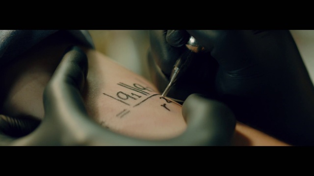 Video Reference: Human body, Eyelash, Eyewear, Font, Tattoo, Tints and shades, Knee, Thigh, Human leg, Personal protective equipment