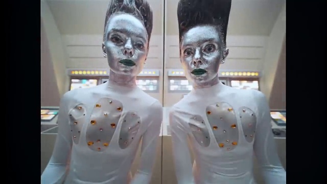 Video Reference: Human, Jaw, Neck, Sleeve, Eyelash, Art, Fashion design, Entertainment, Event, Chest