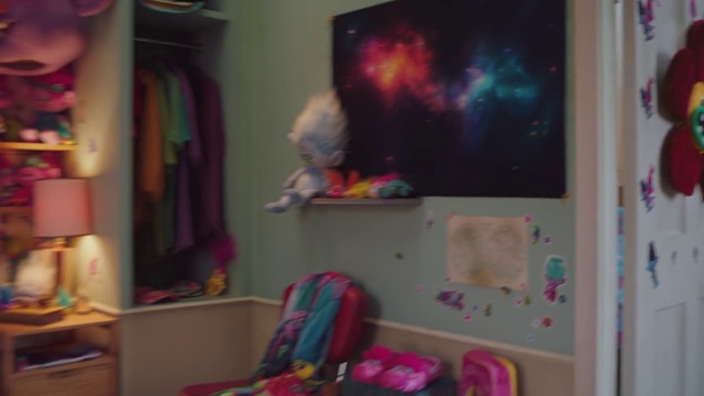 Video Reference: Interior design, Pink, Building, Shelving, Paint, Magenta, Art, Event, Room, Visual arts