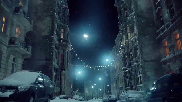 Video Reference: Atmosphere, Car, Automotive lighting, Light, Vehicle, Lighting, Sky, Street light, Snow, Automotive tire