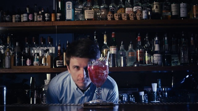 Video Reference: Drinking establishment, Drinkware, Bottle, Shelf, Barware, Alcoholic beverage, Drink, Tableware, Glass bottle, Shelving