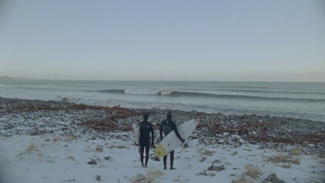Video Reference: Water, Sky, Coastal and oceanic landforms, Beach, Freezing, Snow, Wind wave, Horizon, Landscape, Ice cap