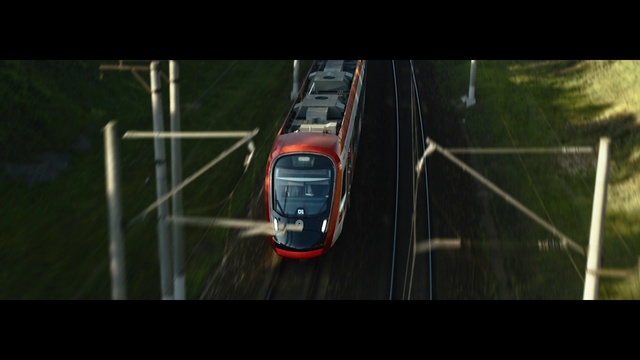 Video Reference: Train, Vehicle, Automotive lighting, Rolling stock, Motor vehicle, Mode of transport, Automotive design, Rolling, Track, Railway